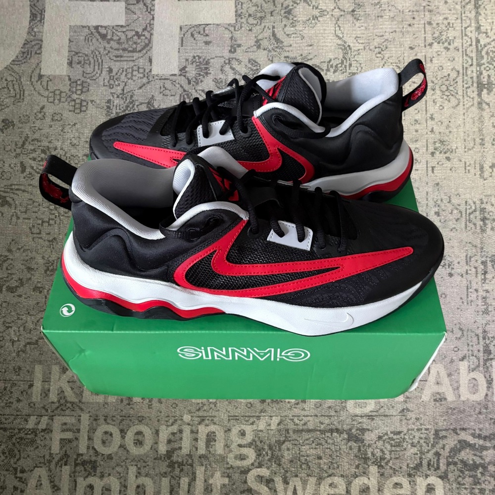 Nike Giannis Immortality 3 Mens Basketball Shoes Black Red DZ7533-004 Size 10.5
